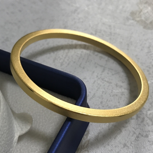 Jewelry Vintage 24k Solid Gold Frosted Bracelet Poshmark